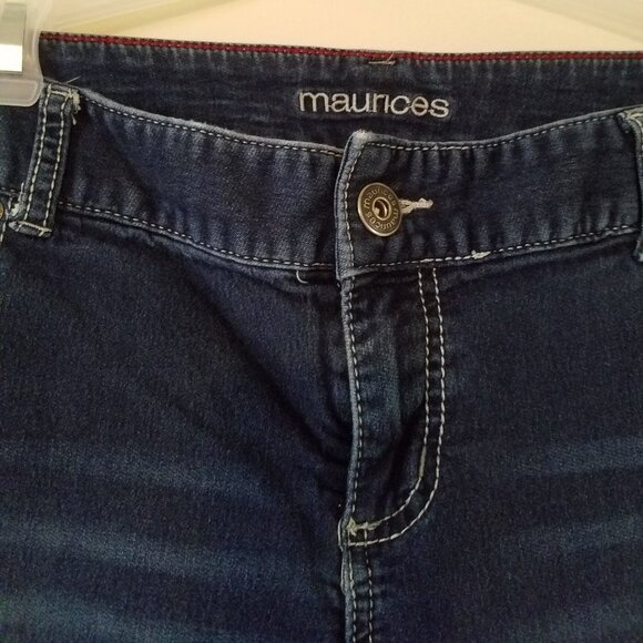 Maurices denim jeans sz L short - Picture 5 of 6